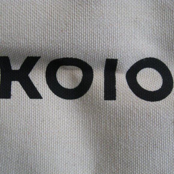 Koio Shoe Dust Bag Ivory Natural Cotton Canvas Storage Bag 13 1/2" x 16" - Picture 3 of 8